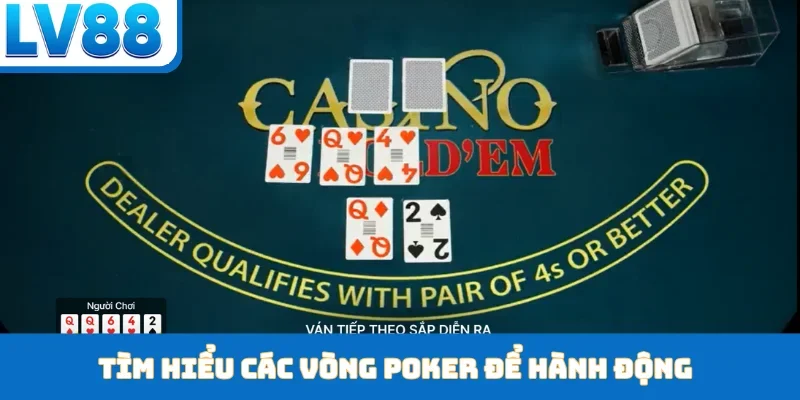 Tìm hiểu các vòng poker để hành động